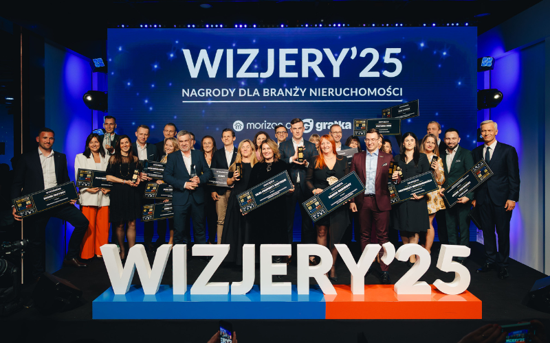 Wizjery 2025: Jubileuszowa gala pełna emocji i prestiżu. Branża nieruchomości doceniła jakość, profesjonalizm i innowacyjność
