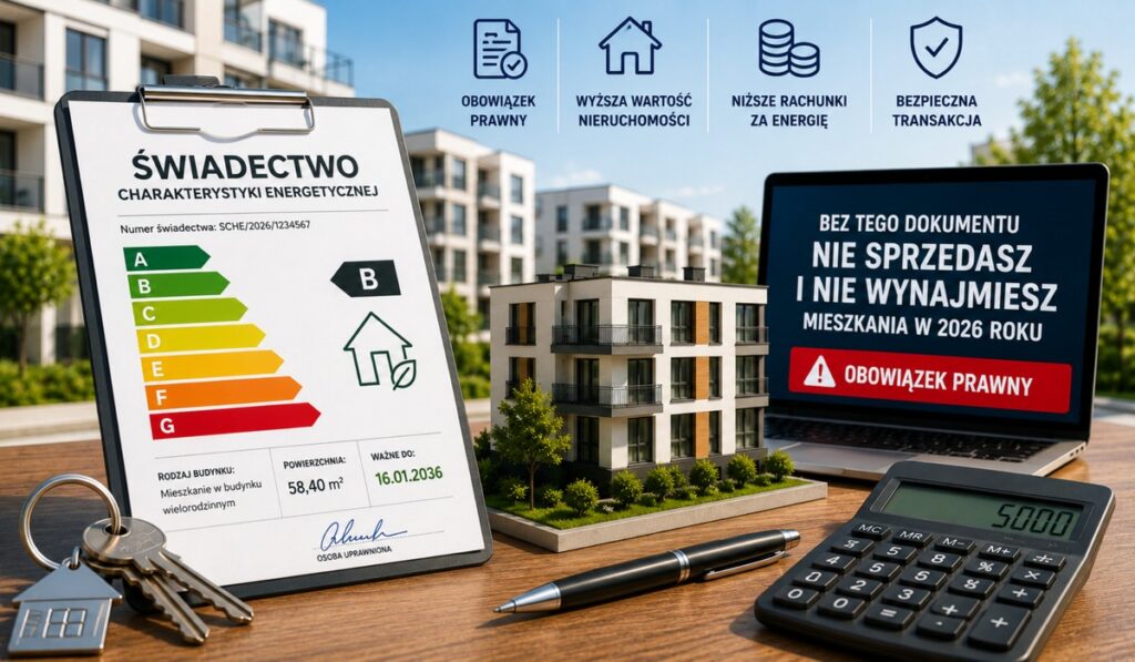 Świadectwo energetyczne 2026. Jeden brakujący dokument może opóźnić sprzedaż mieszkania [KOMPLEKSOWY PRZEWODNIK]